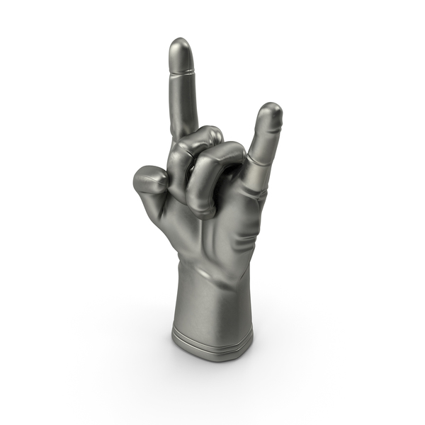 Gloves: Metallic Glove Rock N Roll PNG & PSD Images
