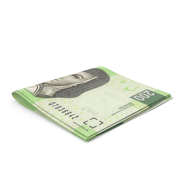 Banknote: Mexican Peso Banknotes Small Folded Stack PNG & PSD Images Banknote: Mexican Peso Banknotes Small Folded Stack PNG & PSD Images