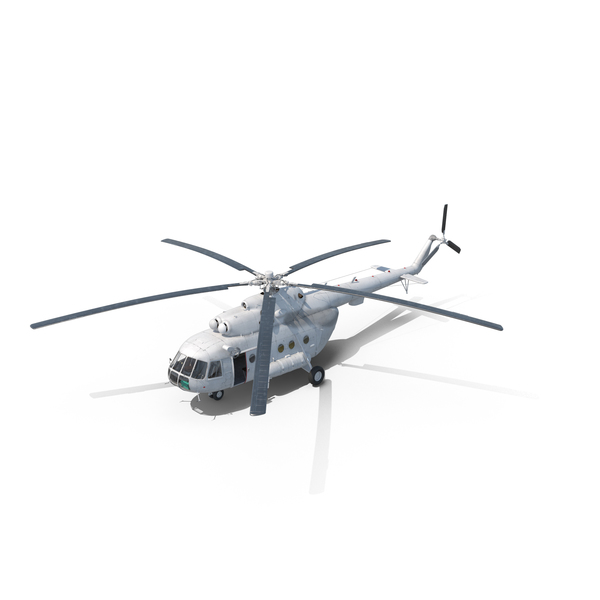 Mi-8 Hip United Nations Medium Transport Helicopter PNG & PSD Images