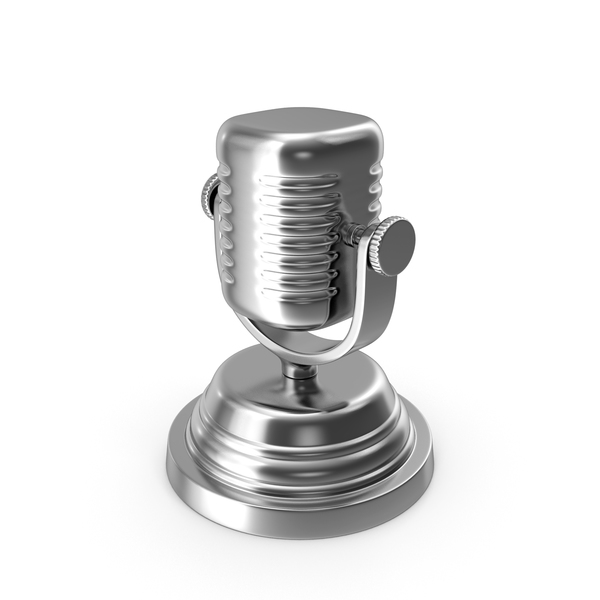 Retro: Microphone Sculpture PNG & PSD Images