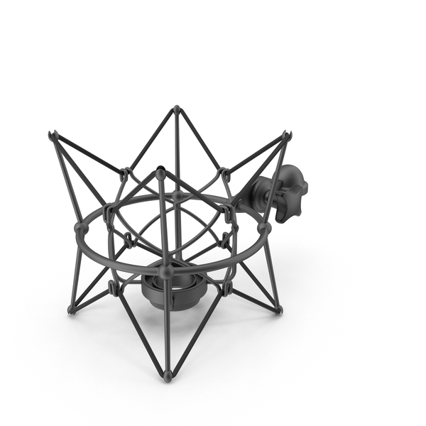 Stand: Microphone Shock Mount Black PNG & PSD Images Stand: Microphone Shock Mount Black PNG & PSD Images