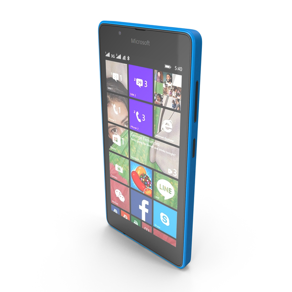 Smartphone: Microsoft Lumia 540 Dual SIM Blue PNG & PSD Images Smartphone: Microsoft Lumia 540 Dual SIM Blue PNG & PSD Images