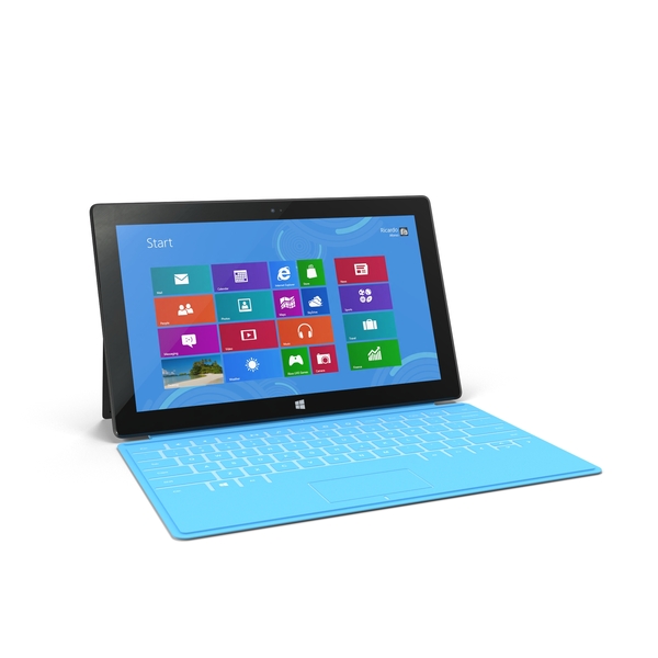 笔记本电脑：Microsoft Surface PNG和PSD图像