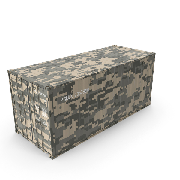 Cargo: Military Intermodal Shipping Container 20-Foot-Long PNG & PSD Images