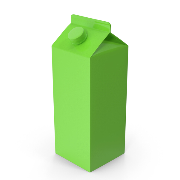 Carton: Milk Package Green PNG & PSD Images