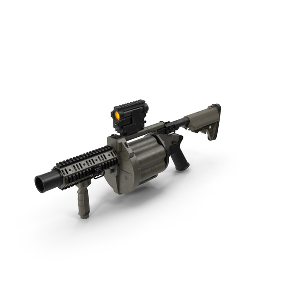 Grenade Launcher: Milkor MGL-140 PNG & PSD Images