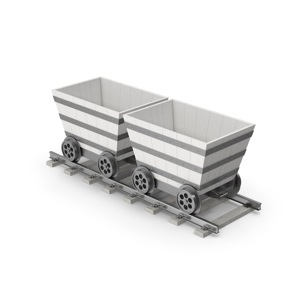 Mining Cart: Mine Carts On Rails PNG & PSD Images