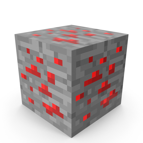 Cube: Minecraft Redstone Ore PNG & PSD Images