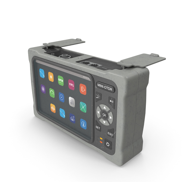 Optical Fiber: Mini OTDR OpenPort Grey Used PNG & PSD Images Optical Fiber: Mini OTDR OpenPort Grey Used PNG & PSD Images