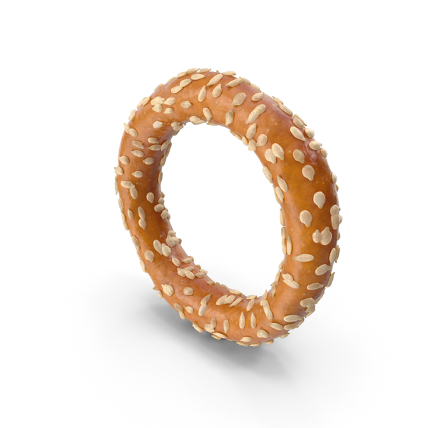 Mini Pretzel Ring With Sesame PNG & PSD Images Mini Pretzel Ring With Sesame PNG & PSD Images