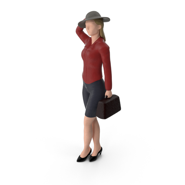 Toy: Miniature Woman Traveler PNG & PSD Images Toy: Miniature Woman Traveler PNG & PSD Images