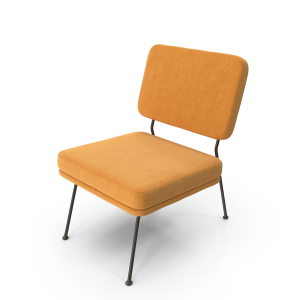 Minimalist Yellow Lounge Chair With Metal Legs PNG & PSD Images Minimalist Yellow Lounge Chair With Metal Legs PNG & PSD Images