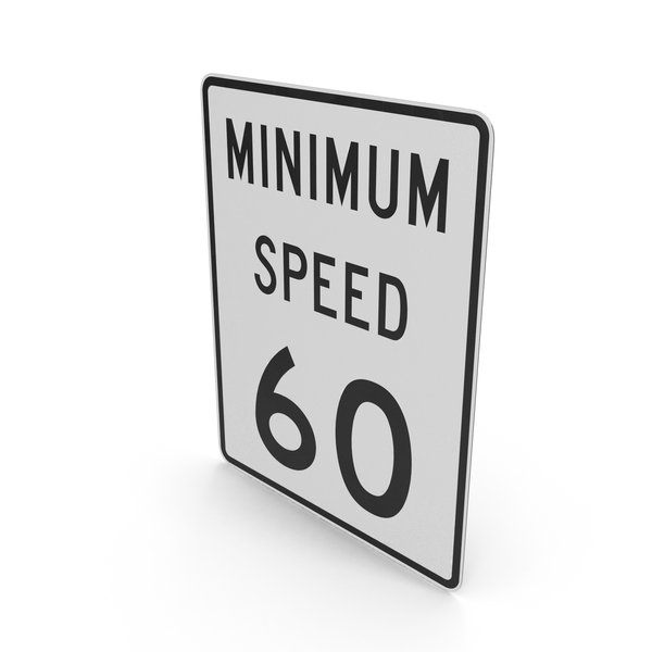 Traffic Signs: Minimum Speed 60 PNG & PSD Images Traffic Signs: Minimum Speed 60 PNG & PSD Images