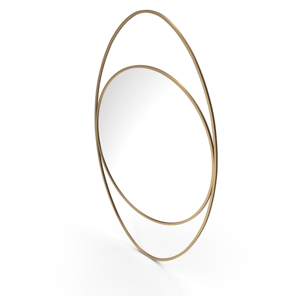 Mirror In A Gold Metal Frame PNG & PSD Images Mirror In A Gold Metal Frame PNG & PSD Images