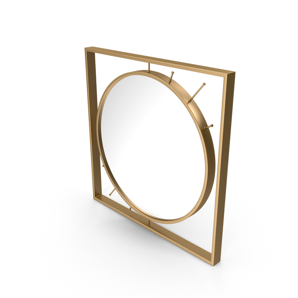 Wall: Mirror In A Metal Frame PNG & PSD Images Wall: Mirror In A Metal Frame PNG & PSD Images