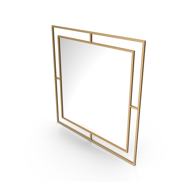 Wall: Mirror In A Metal Frame PNG & PSD Images Wall: Mirror In A Metal Frame PNG & PSD Images