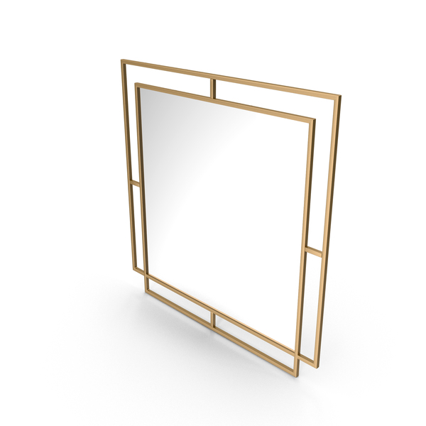Wall: Mirror In A Metal Frame PNG & PSD Images Wall: Mirror In A Metal Frame PNG & PSD Images