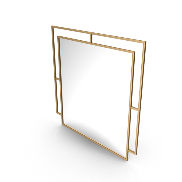 Wall: Mirror In A Metal Frame PNG & PSD Images