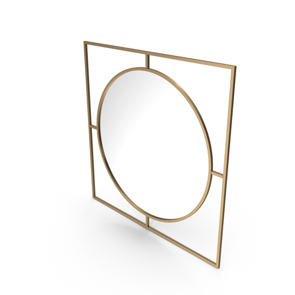 Wall: Mirror In A Metal Frame PNG & PSD Images Wall: Mirror In A Metal Frame PNG & PSD Images