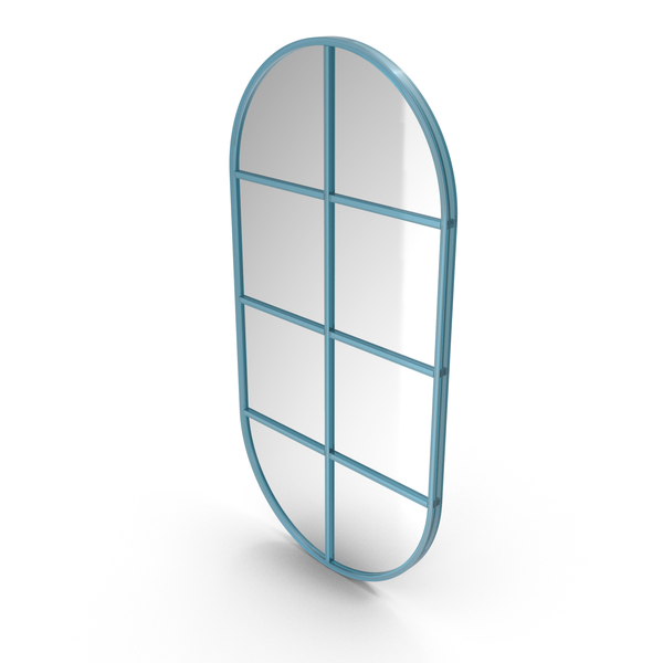 Wall: Mirror in Metal Frame Blue PNG & PSD Images Wall: Mirror in Metal Frame Blue PNG & PSD Images