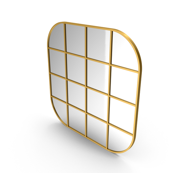 Wall: Mirror In Metal Frame PNG & PSD Images Wall: Mirror In Metal Frame PNG & PSD Images
