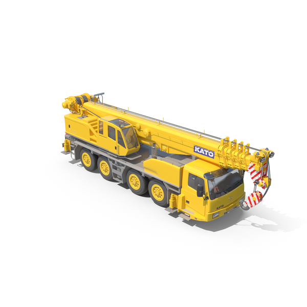 Mobile Crane KATO KA-900 Construction Equipment PNG & PSD Images