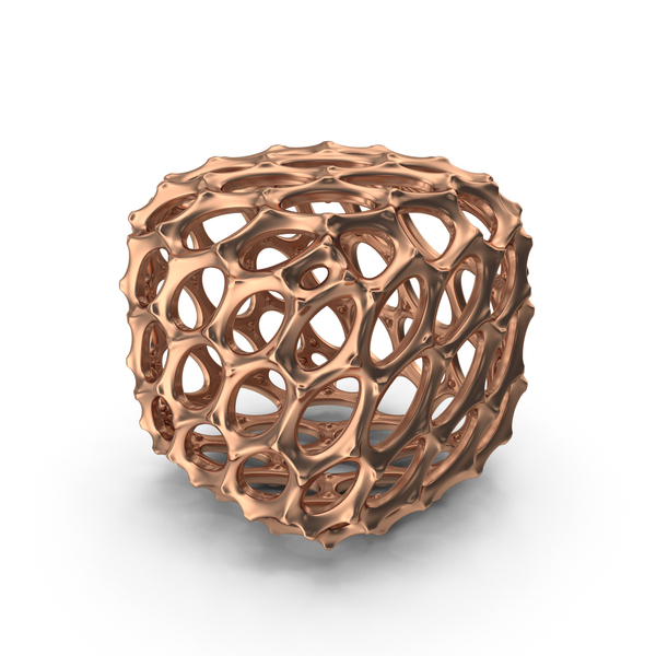 Cube: Modern Art Object Bronze PNG & PSD Images Cube: Modern Art Object Bronze PNG & PSD Images