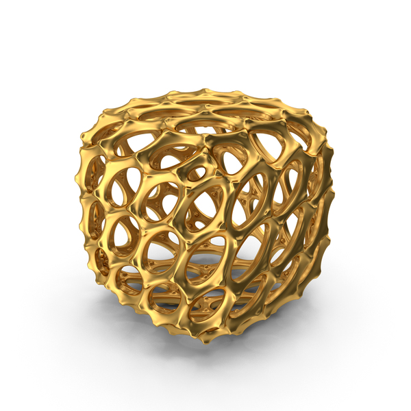 Cube: Modern Art Object Gold PNG & PSD Images Cube: Modern Art Object Gold PNG & PSD Images