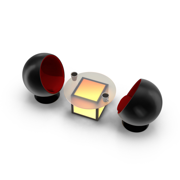 Egg Chair: Modern Coffee Setting PNG & PSD Images Egg Chair: Modern Coffee Setting PNG & PSD Images