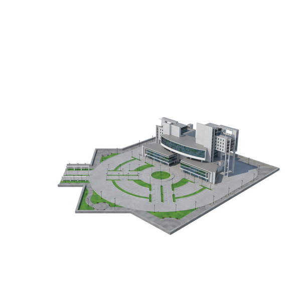 Landscape Architecture: Modern Complex with Landscaping PNG & PSD Images Landscape Architecture: Modern Complex with Landscaping PNG & PSD Images