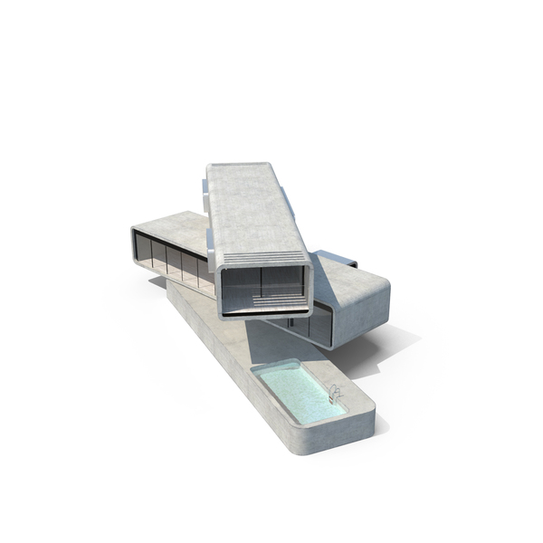 Modern Concrete House PNG & PSD Images Modern Concrete House PNG & PSD Images
