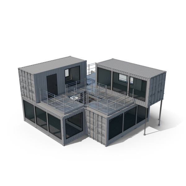 Portable Building: Modern Container Office White PNG & PSD Images Portable Building: Modern Container Office White PNG & PSD Images