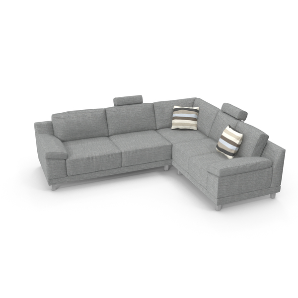 Sectional: Modern Corner Sofa PNG & PSD Images