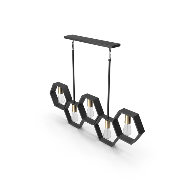 Modern Hexagon Linear Chandelier PNG & PSD Images Modern Hexagon Linear Chandelier PNG & PSD Images