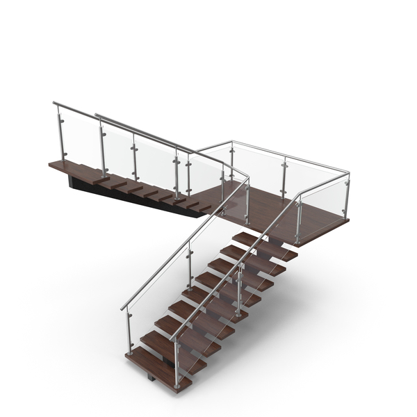 Modern U Stair PNG & PSD Images Modern U Stair PNG & PSD Images