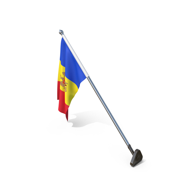 Moldova Cloth Wall Mount Flag Stand PNG & PSD Images