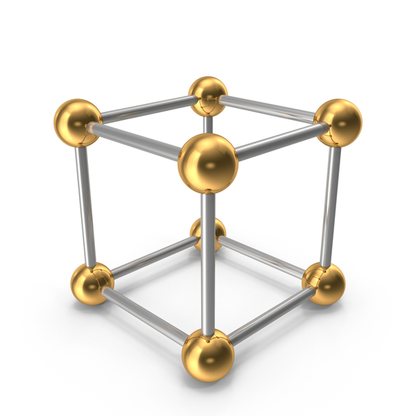 Industrial Equipment: Molecular Cube Gold And Silver PNG & PSD Images Industrial Equipment: Molecular Cube Gold And Silver PNG & PSD Images