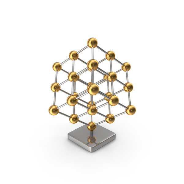 Molecule: Molecular Gold Prism PNG & PSD Images Molecule: Molecular Gold Prism PNG & PSD Images