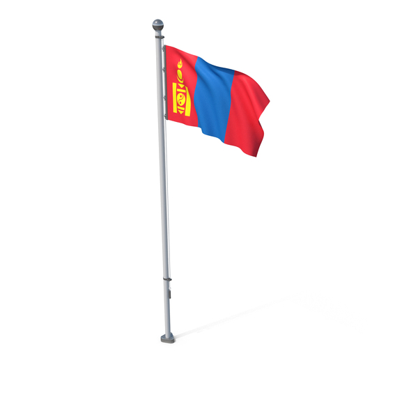 Mongolia Cloth Flag Stand PNG & PSD Images