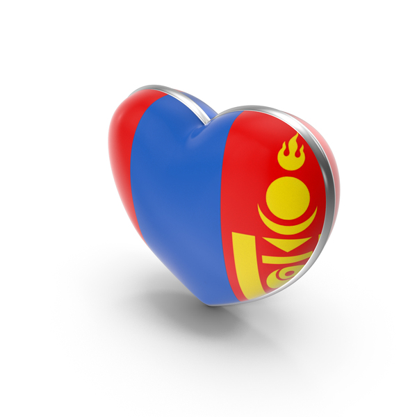 Mongolia Country Heart Flag Dual Shade Metallic Solid PNG & PSD Images Mongolia Country Heart Flag Dual Shade Metallic Solid PNG & PSD Images