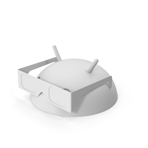 Logo: Monochrome Android Head And 3D Glasses PNG & PSD Images Logo: Monochrome Android Head And 3D Glasses PNG & PSD Images