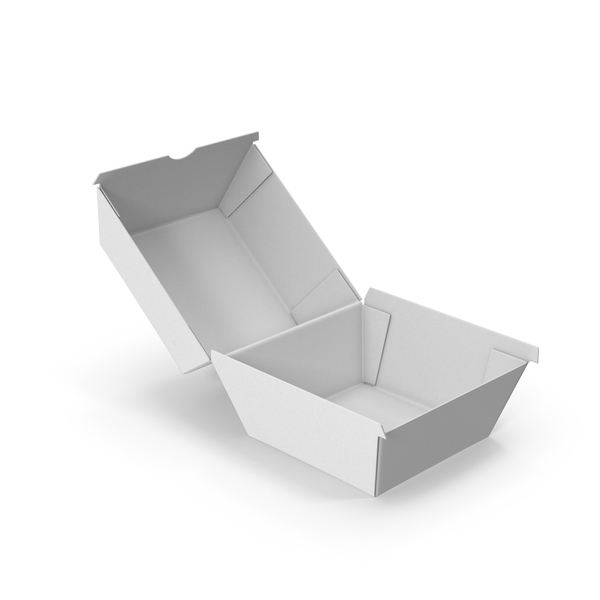 Food Container: Monochrome Burger Box PNG & PSD Images