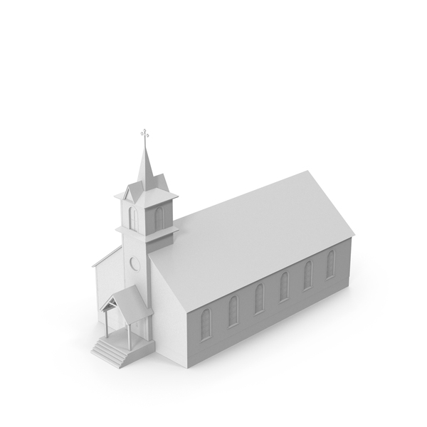Church: Monochrome Chapel PNG & PSD Images