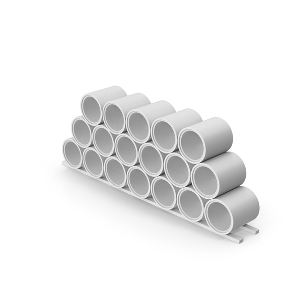Industrial: Monochrome Concrete Pipes PNG & PSD Images