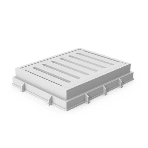 Street Elements: Monochrome Manhole PNG & PSD Images