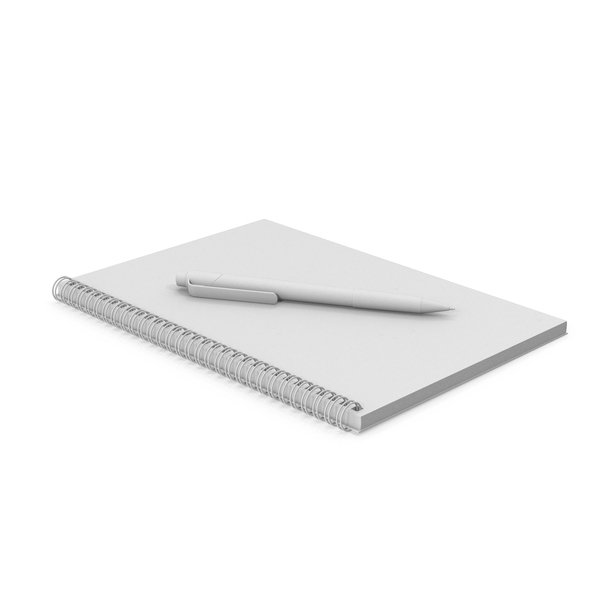 Monochrome Notepad With Pen PNG & PSD Images Monochrome Notepad With Pen PNG & PSD Images