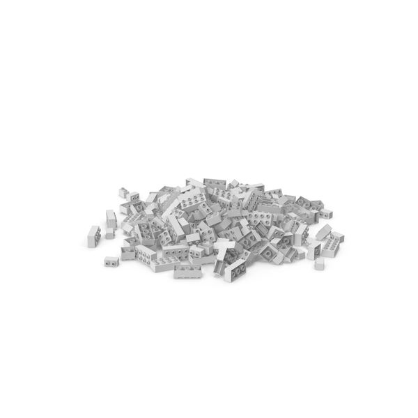 Lego Brick: Monochrome Pile Of Toy Bricks PNG & PSD Images