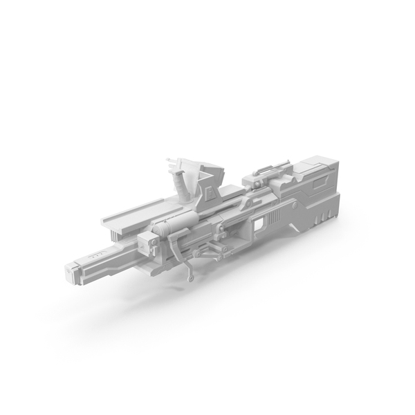 Monochrome Plasma Rifle PNG & PSD Images