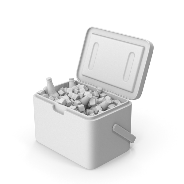 Monochrome Plastic Ice Cooler With Bottles PNG & PSD Images Monochrome Plastic Ice Cooler With Bottles PNG & PSD Images