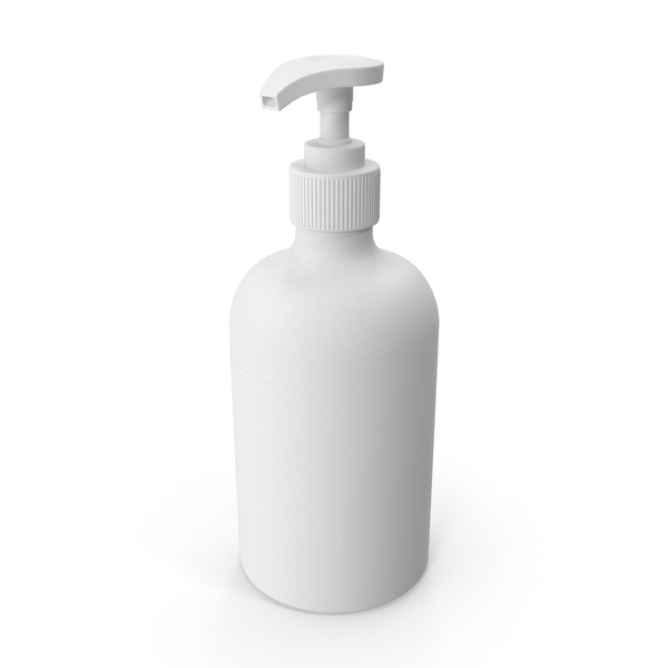 Liquid: Monochrome Soap Bottle PNG & PSD Images